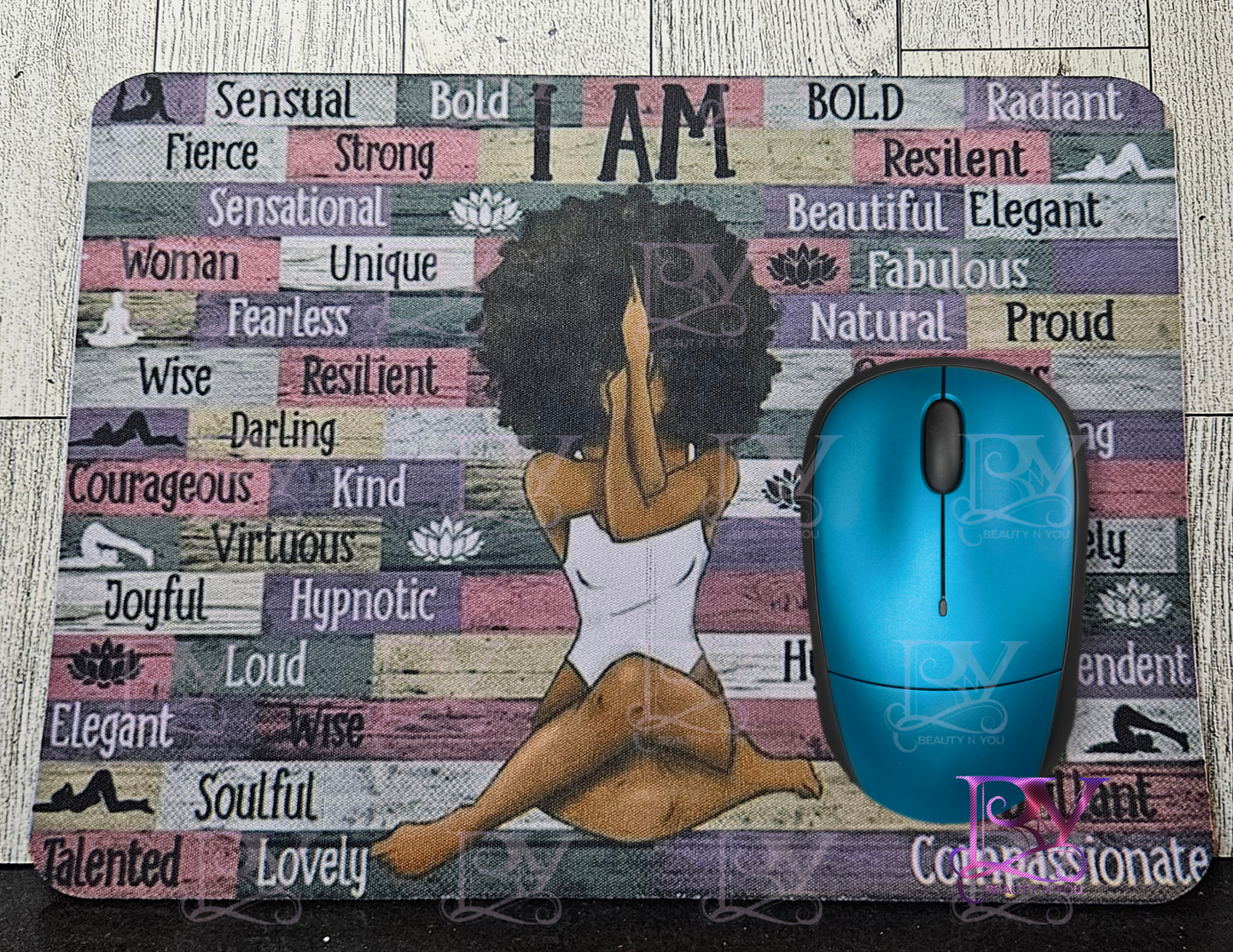 I AM (pastel) Mousepad
