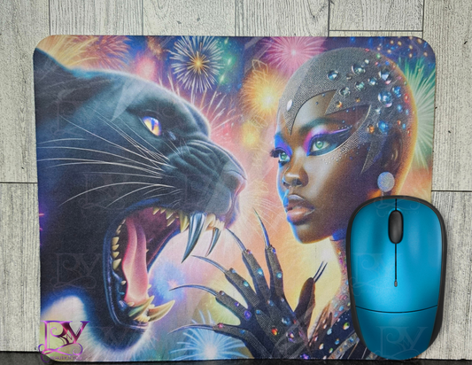 She is Black Panther Mousepad