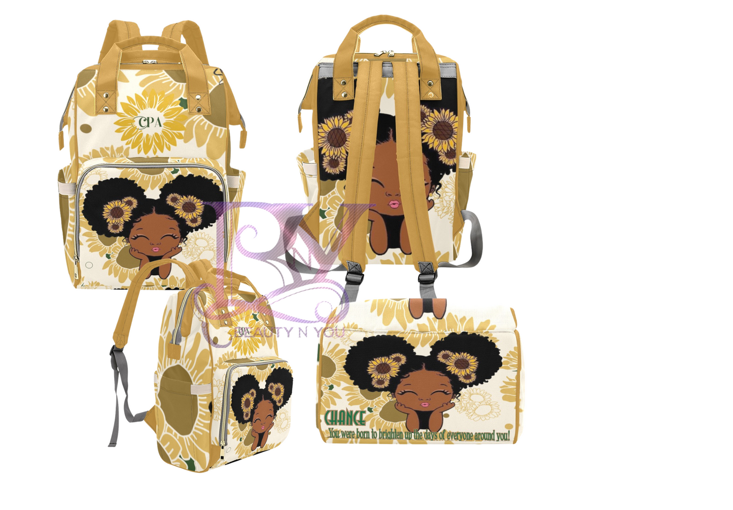 Hey Sunshine Personalized Baby Diaper bags