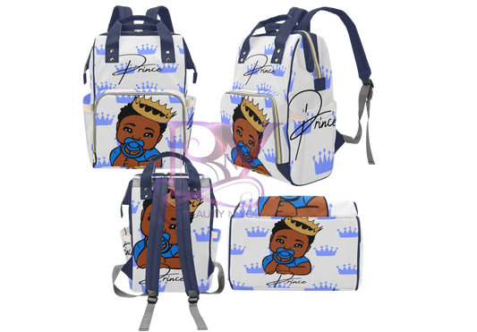 Prince (Light Blue) Personalized Baby Diaper bags